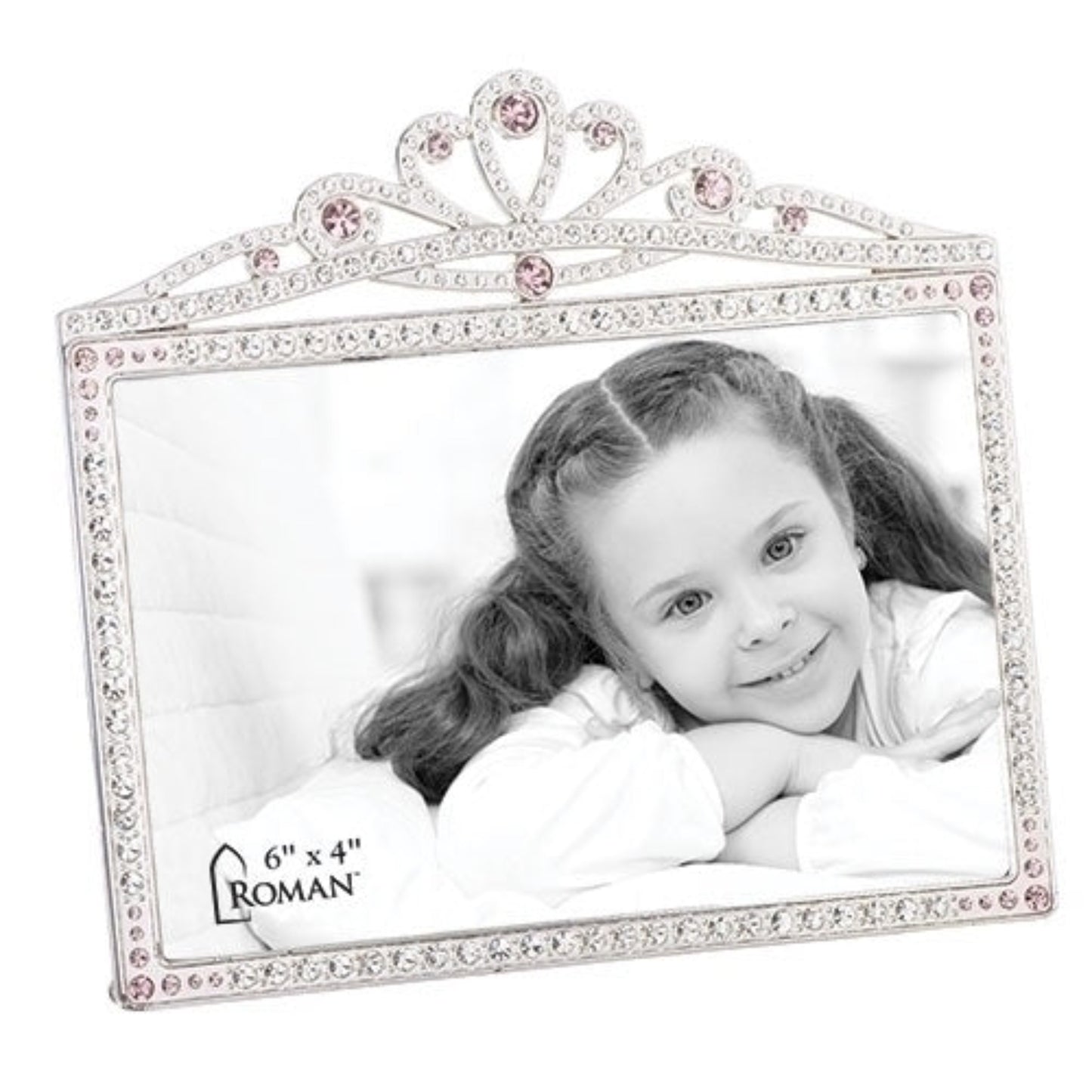 Princess Crown Rhinestone Encrusted Picture Frame