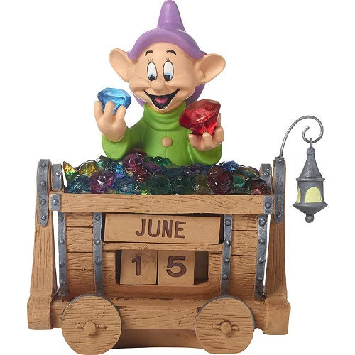 Disney Snow White Dopey Perpetual Calendar, Dopey’s Brilliance, Resin