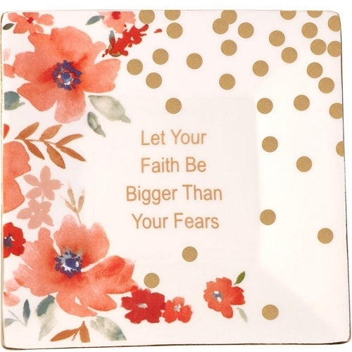 Precious Moments Let Your Faith Be Bigger Than Your Fears Tray