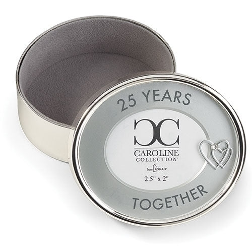 25 Years Together Photo Keepsake Box by Caroline Collection