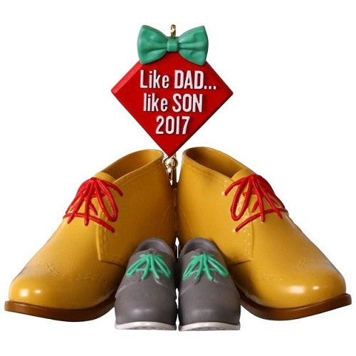 Dress Shoes Like Dad, Like Son 2017  Ornament