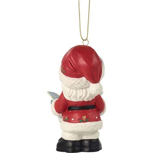 Joy To The Whole Wide World Annual Santa Ornament