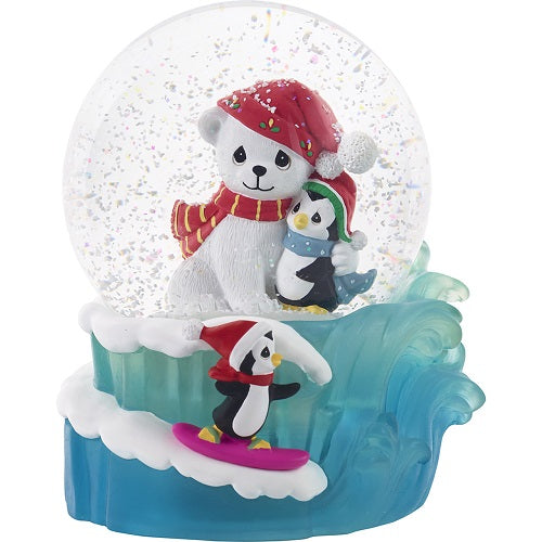 May Your Season Be Filled With Warm Hugs Musical Snow Globe