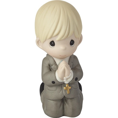 Souvenir de ma première communion garçon figurine moments précieux