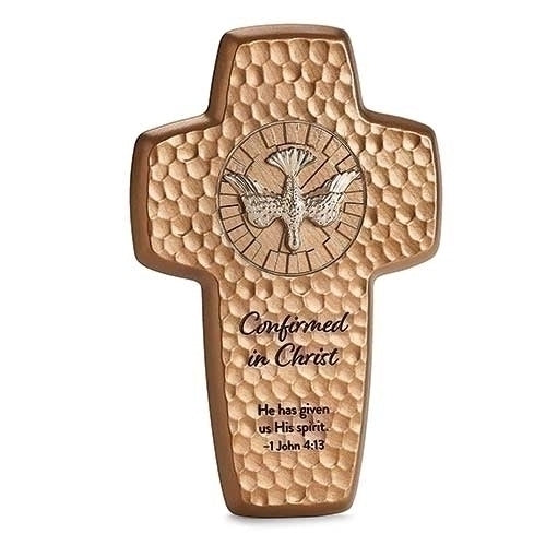 Confirmation Hammered Texture Wall Cross - 7.5"