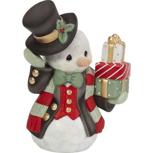 Precious Moments Wrapped Up In Holiday Cheer Annual Snowman Figurine