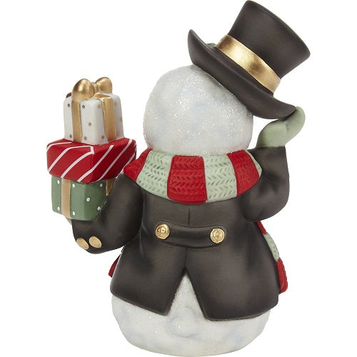 Precious Moments Wrapped Up In Holiday Cheer Annual Snowman Figurine