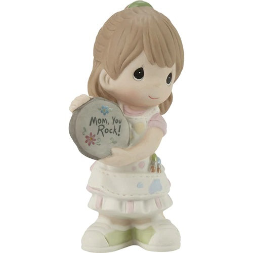 Precious Moments "Mom, You Rock!" Burnette Girl Figurine