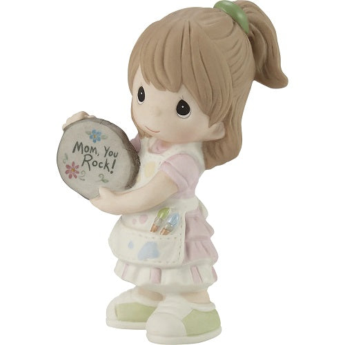 Precious Moments "Mom, You Rock!" Burnette Girl Figurine