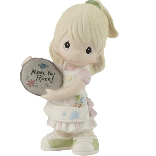 Precious Moments "Mom, You Rock!" Blonde Girl Figurine