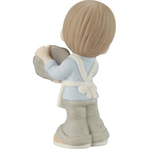 Precious Moments "Mom, You Rock!" Brunette Boy Figurine