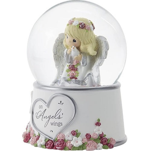 On Angels’ Wings Musical Snow Globe By Precious Moments