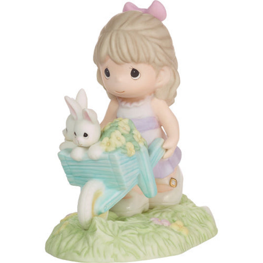 Precious Moments Wishing You Bunny Kisses And Springtime Wishes Figurine