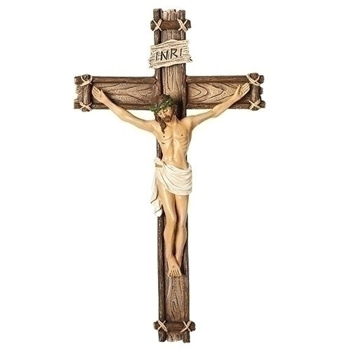 10" H Wood Wall Crucifix