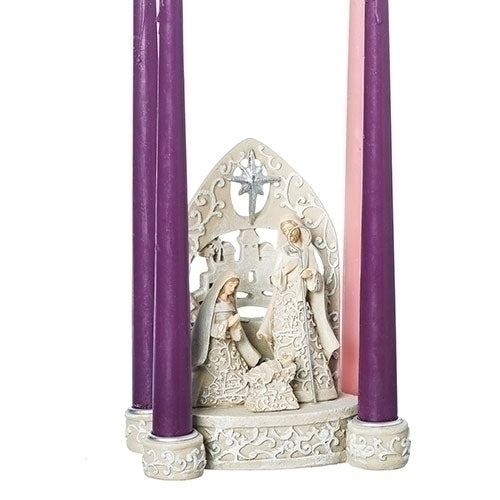 Roman Holy Family Advent Candle Holder (candles not included)