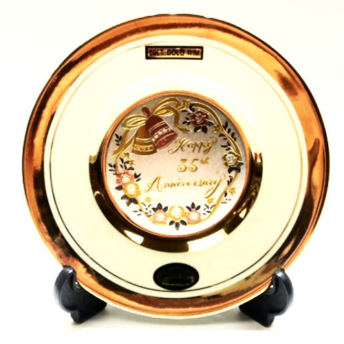 Chokin 35th Anniversary Plate - Ria's Hallmark & Jewelry Boutique