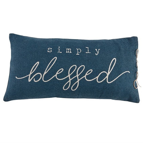 Mud Pie Simply Blessed Pillow