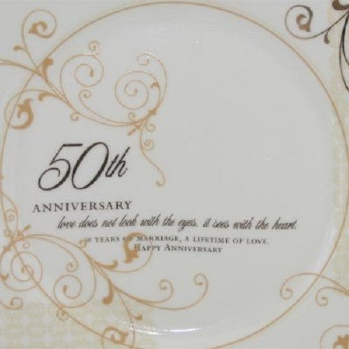 Roman Inc 50th Anniversary Plate Set
