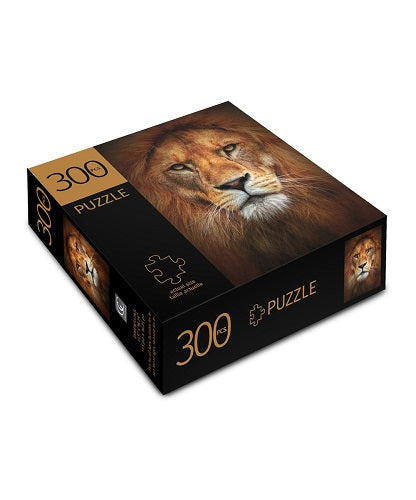 Puzzle motif visage de lion, 300 pièces