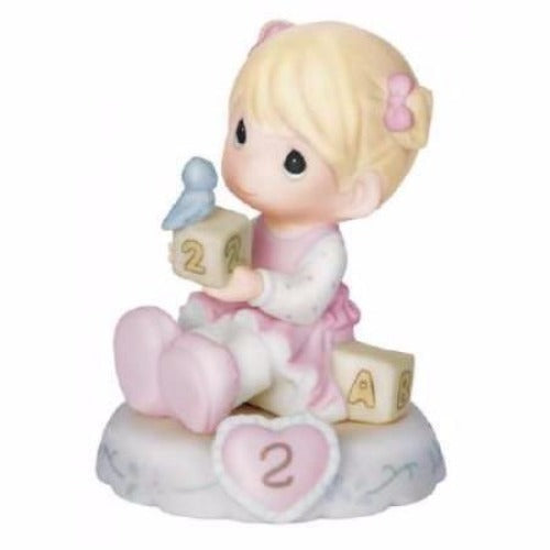 Precious Moments Growing In Grace Age 2 Blonde - Ria's Hallmark & Jewelry Boutique