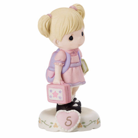 Precious Moments Growing In Grace Age 5 Blonde - Ria's Hallmark & Jewelry Boutique