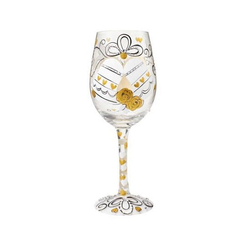 Lolita Cheers to the Happy Couple Wine Glass