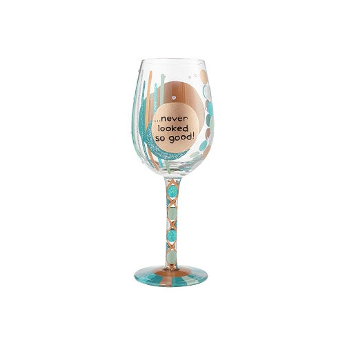 Lolita Wine Glass 40th Birthday - Ria's Hallmark & Jewelry Boutique