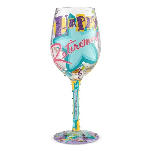 Happy Retirement Wine Glass by Lolita®