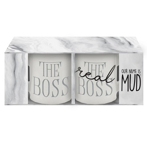 Boss Real Boss Mug Set Our Name Is Mud