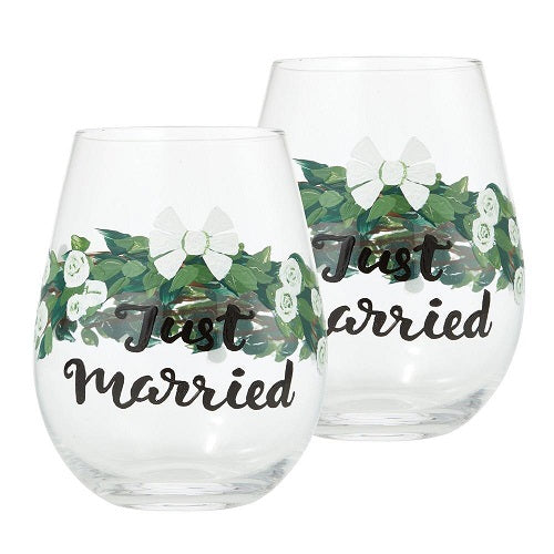 Lolita Just Married Stemless Set of Two