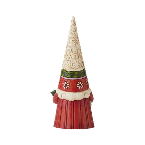 Gnome de Noël tenant Holly Jim Shore Heartwood Creek
