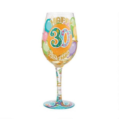Lolita Wine Glass Happy 30th Birthday