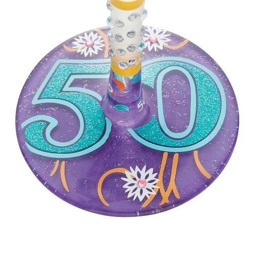 Lolita Wine Glass Happy 50th Birthday
