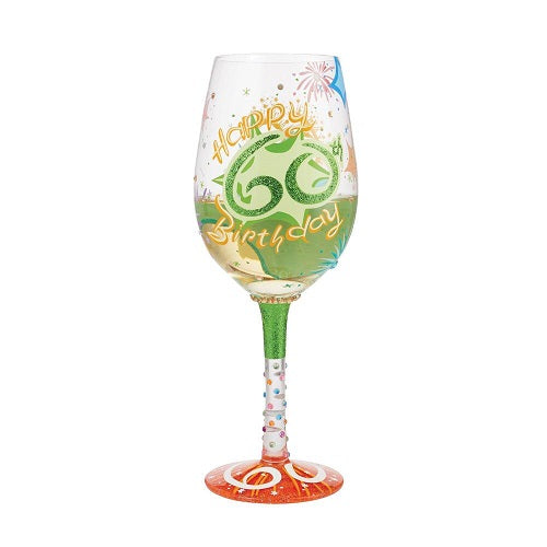 Lolita Wine Glass Happy 60th Birthday Lolita