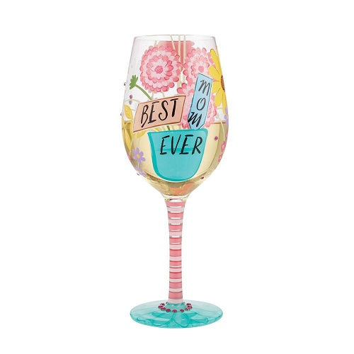 Lolita Wine "Best Mom Ever" Glass