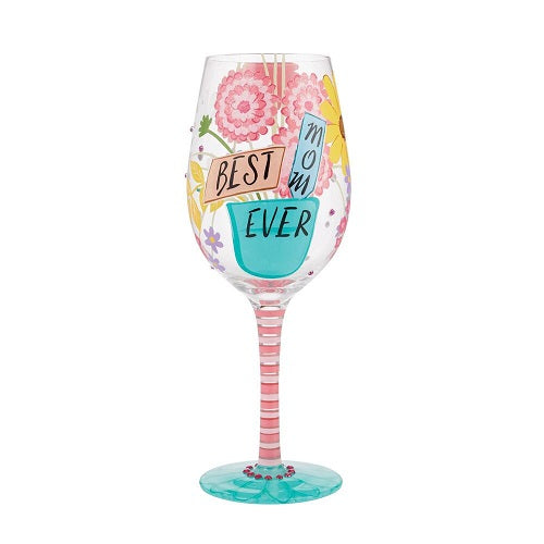 Lolita Wine "Best Mom Ever" Glass