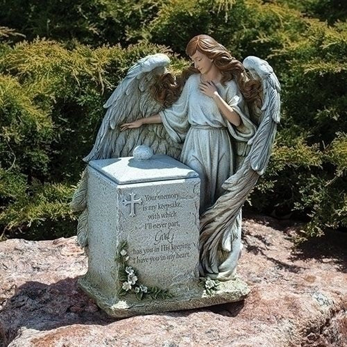 Joseph's Studio by Roman Collection, 16" H Memorial Box with Angel