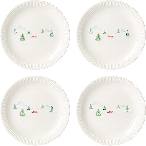 Profile Snow Day Dinner Plates, Set of 4 By Lenox