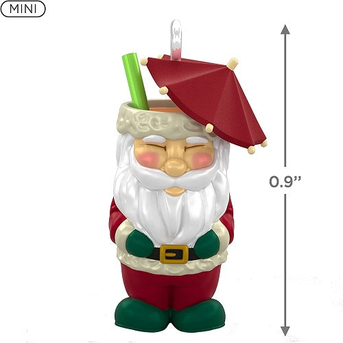 Miniature 0.9" Ornament 2021, Santa Tiki Mug, Mini