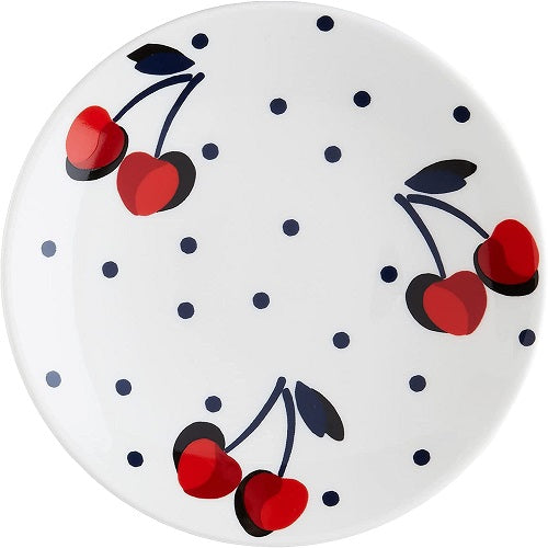 Kate Spade New York Vintage Cherry Dot 4-Piece Tidbit Plate Set