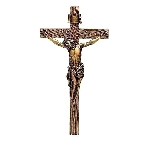 Joseph's Studio Crucifix doré antique 13,25" H