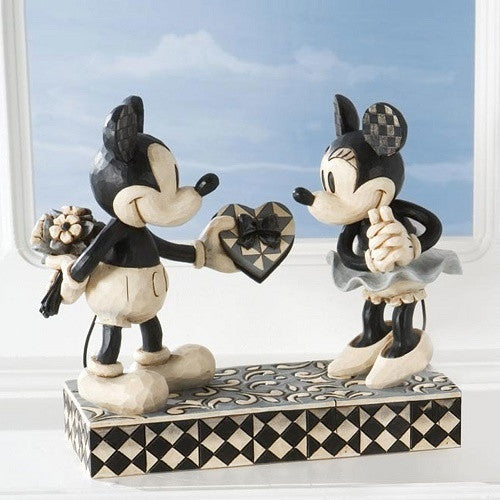 Disney Traditions Mickey and Minnie Mouse Real Sweetheart by Jim Shore - Ria's Hallmark & Jewelry Boutique
