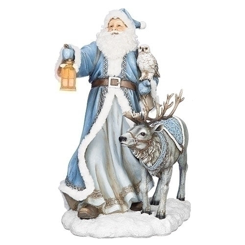 Roman 13.75" LED Santa Reindeer Figure LED Lantern