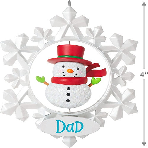 Ornament 2021 Dad Snowflake