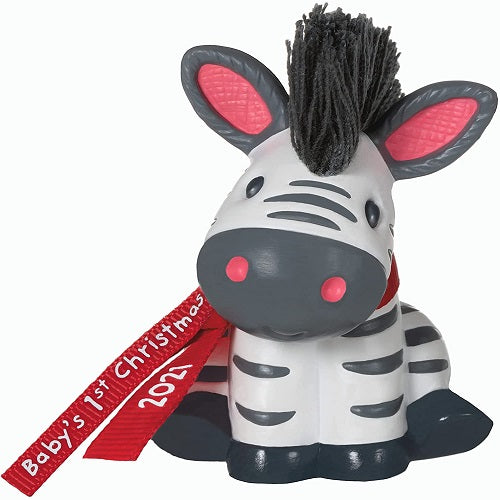 Ornament 2021 Born to Stand Out Baby's 1st Christmas Zebra