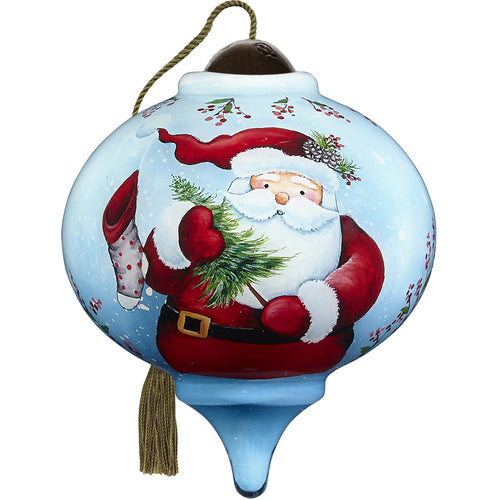 Christmas Cheer, Hand-Painted Glass Ornament