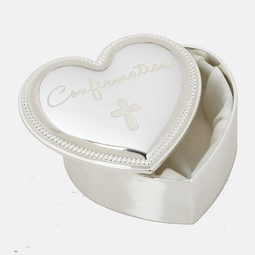 2.5"Heart Shaped Confirmation Keepsake Box - Ria's Hallmark & Jewelry Boutique