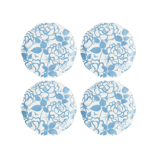 Butterfly Meadow Cottage Cornflower 4-Piece Accent Plates by Lenox