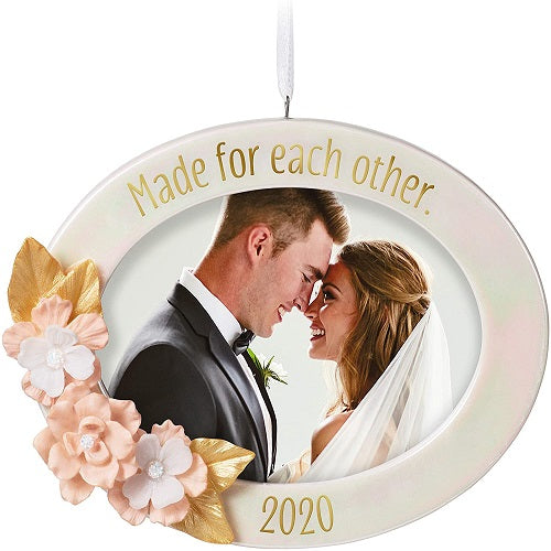 Ornament 2020 Made For Each Other Wedding Porcelain Photo Frame