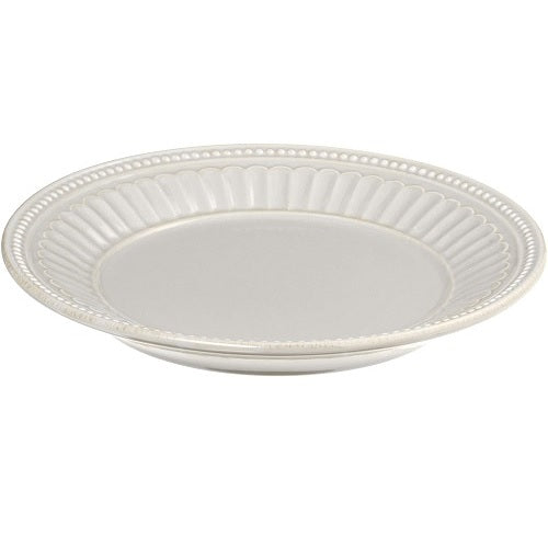 French Perle Groove White 8" Dessert Plate by Lenox